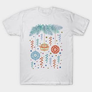 Folk Art Christmas Ornaments T-Shirt